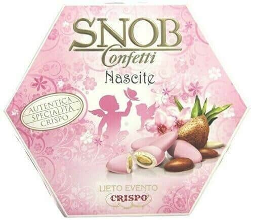 CONFETTI CRISPO ETOILE SUCRE STELLA ROSA CIOCCOLATO BIANCO 500 GR